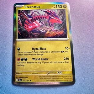 eternatus - 141/191 (holo rare) — pokemon: surging sparks